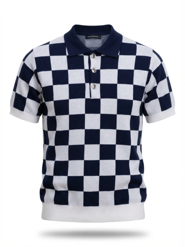 Francis Mantini Polo Shirt Navy/White